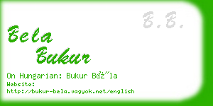 bela bukur business card